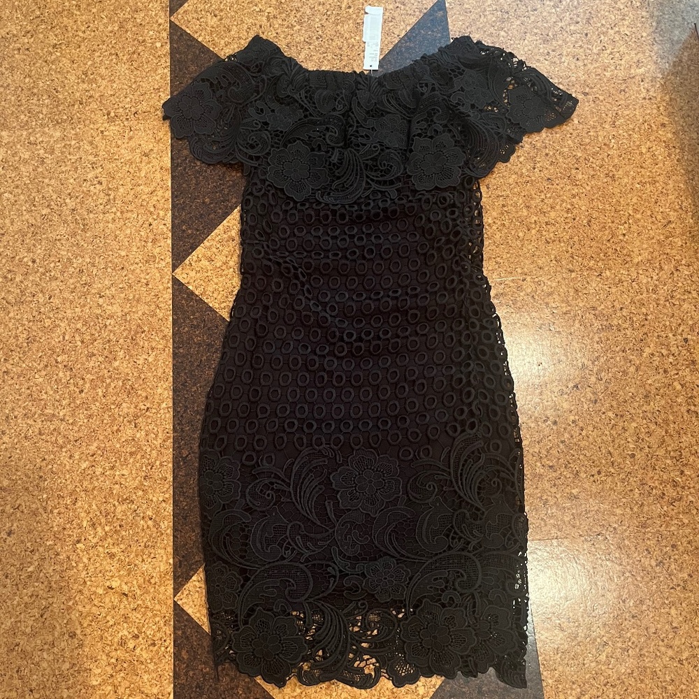 Black lace dress